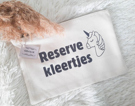 Unicorn Reserve kleertjes organizer bewaaretui dochter kindje met naam