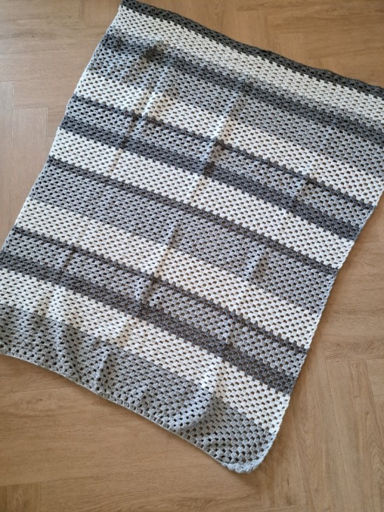 Baby dekentje kraamcadeau grijs