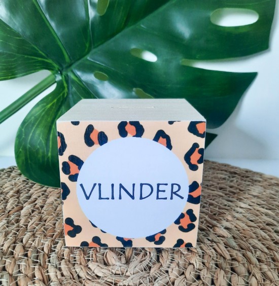 Leopard spaarpot vlinder1