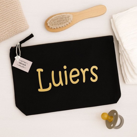 Luiers organizer zwart bewaaretui luiertas billendoekjes