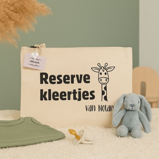 Organizer met naam reserve kleertjes baby luiertas gifts by m