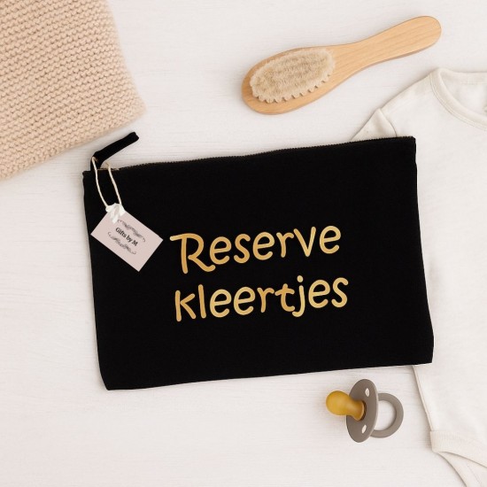 Reserve kleertjes organizer zwart bewaaretui luiertas romper babymutsje