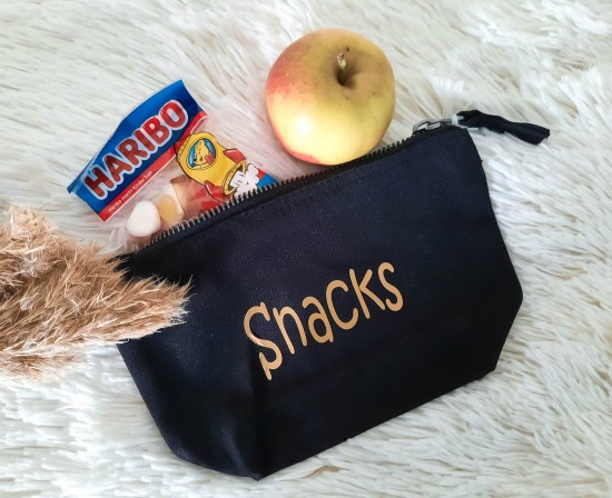 Bewaaretui tussendoortjes baby zwart goud Gifts by M