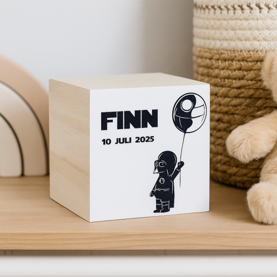 Star wars spaarpot met naam darth vader jedi cadeau eerste centjes baby gifts by m
